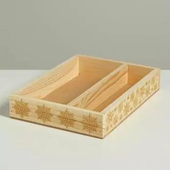 Ящик-кашпо подарочный «С новым годом», 25,5 × 20 × 5 см