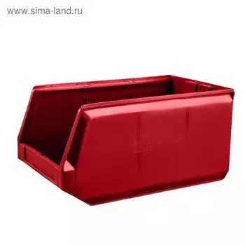 Ящик полимерный многооборотный, 22.407, 50х30х25см, красный
