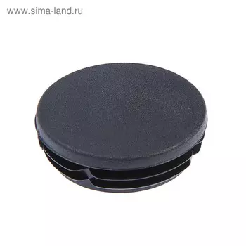 Заглушка для труб круглая, d=89, черная