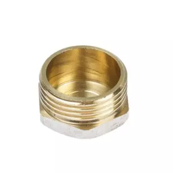 Заглушка OTMO, 3/4", наружная резьба, никелированная латунь