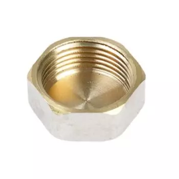 Заглушка OTMO, 3/4", внутренняя резьба, никелированная латунь