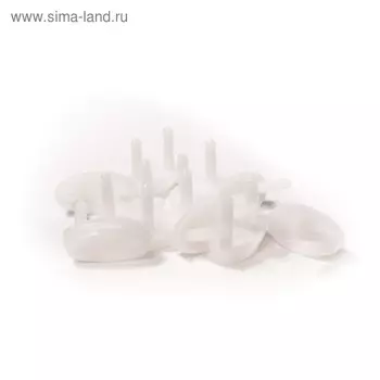 Заглушка для розетки, цвет белый, набор 10 шт, Baby Safety