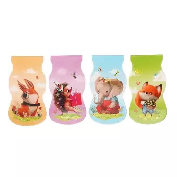Закладка магнитная ArtSpace "Lovely animals", 35*130мм, 4 дизайна