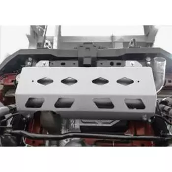 Защита глушителя Rival для Jeep Wrangler JL 2017-н.в., алюминий 4 мм, с крепежом, 333.2750.1
