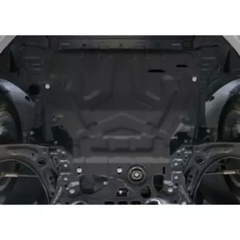 Защита картера и КПП "АвтоБРОНЯ", Skoda Octavia 2013-2020, с крепежом, 111.05111.1