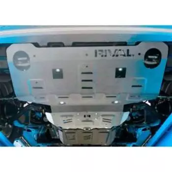 Защита радиатора и картера Rival Toyota Hilux 4WD (V-2.8D) 18-, al 6mm, 2333.5710.1.6