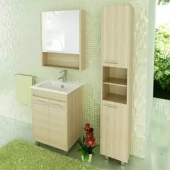 Зеркало-шкаф COMFORTY «Марио-60» цвет сосна лоредо