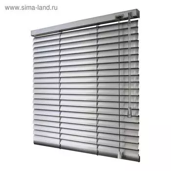 Жалюзи горизонтальные 70 х 160 см, цвет серебряный