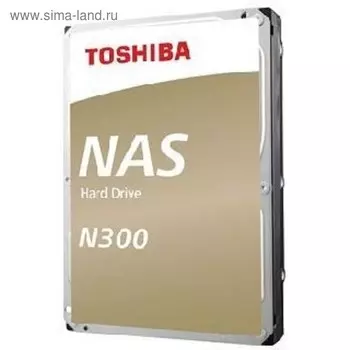 Жесткий диск Toshiba NAS N300, 10Тб, SATA-III, 3.5"