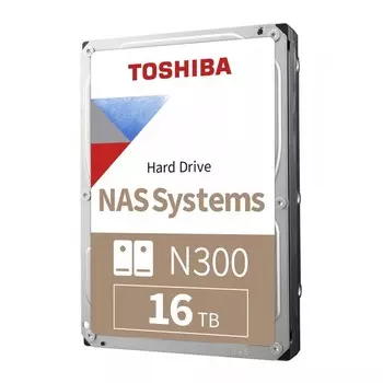 Жесткий диск Toshiba Original SATA-III 16TB HDWG31GUZSVA NAS N300 (7200rpm) 512Mb 3.5" Bulk 102933