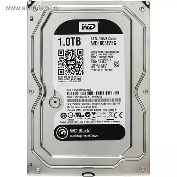 Жесткий диск WD Black 1Tb (WD1003FZEX) SATA-III