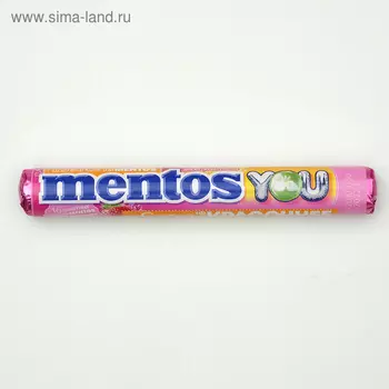 Жевательная конфета Mentos, фрукты, 37 г