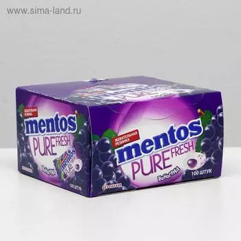 Жевательная резинка Mentos, виноград, 2 г