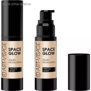 Жидкий хайлайтер для лица Art-Visage Space Glow, тон 23, sandy