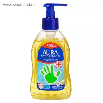 Жидкое мыло Aura «Для всей семьи», с антибактериальным эффектом, ромашка, 300 мл