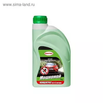 Жидкость стеклоомывающая Лето концентрат Sintec "Мошкомой" 1л