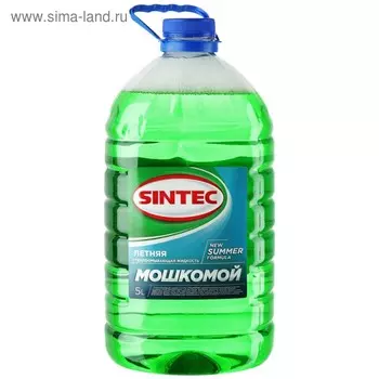 Жидкость стеклоомывающая Sintec, летняя, готовая, 5 л