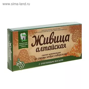 Живица кедровая для укрепления десен, 5 шт.
