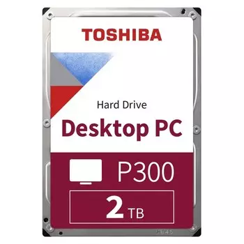 Жёсткий диск Toshiba, SATA-III, 2 TB, HDWD220UZSVA, Desktop, P300, 5400 rpm, 128 MB, 3.5"