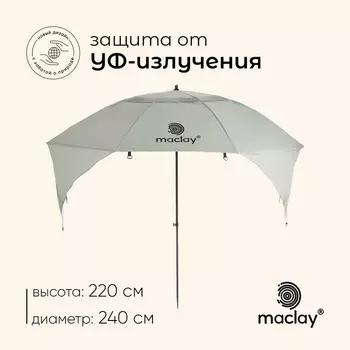 Зонт-трансформер maclay, c УФ-защитой, d=240 см, h=220 см