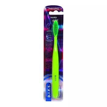 Зубная щетка D.I.E.S. Neon, жесткая, зеленый