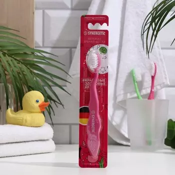 Зубная щетка Synergetic Comfort Delab, розовая, мягкая