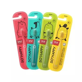 Зубная щётка для детей Splat Junior Soft, цвет МИКС