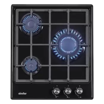 Газовая варочная поверхность Simfer H45V31B516 (газ контроль, WOK конфорка)