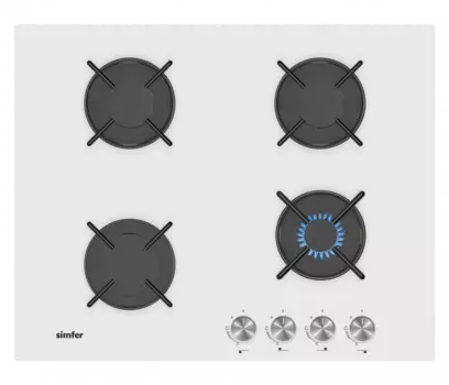 Газовая варочная поверхность Simfer H60N40W570 с газ-контролем