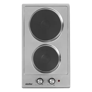 Электрическая варочная панель Simfer H30E02M016, 2 конфорки, нержавеющая сталь