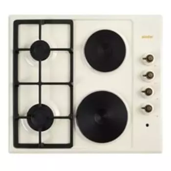 Комбинированная варочная панель Simfer H60Q22O511, автоподжиг, эмалированные решетки
