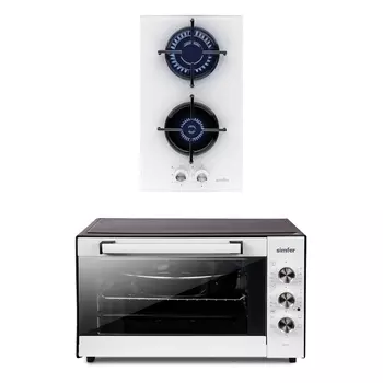 Комплект встраиваемой бытовой техники Simfer S35W470, варочная панель и настольный духовой шкаф