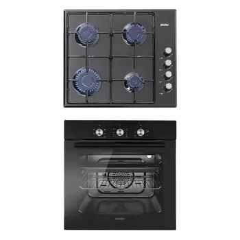 Комплект встраиваемой бытовой техники Simfer S65B400, газовая варочная панель и электрический духовой шкаф