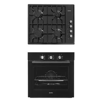 Комплект встраиваемой бытовой техники Simfer S65B471, газовая варочная панель и электрический духовой шкаф