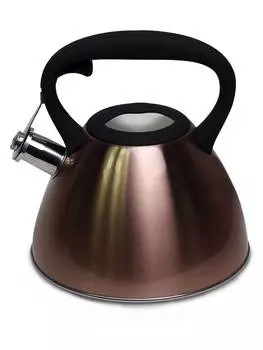 Чайник со свистком, Kamille, 3л, бронзовый