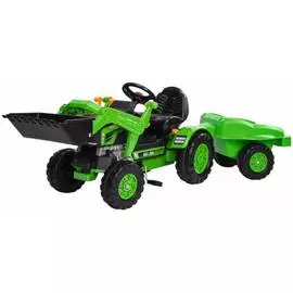 Детский педальный трактор, BIG, с прицепом