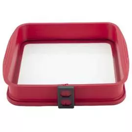 Форма силиконовая, Kamille, квадратная, со стеклянным дном, 26,5x25,1x5,3см