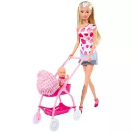 Кукла, Simba, Штеффи с новорожденным, 5730861