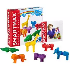 Магнитный конструктор SmartMax, Bondibon, Мой первый Сафари-зоопарк, 18 деталей