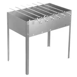 Мангал, BOYSCOUT, сборный, 6 шампуров, 50х30х50см