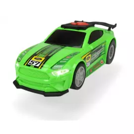 Машинка, Dickie, рейсинговый автомобиль Ford Mustang, моторизированная, со светом и звуком