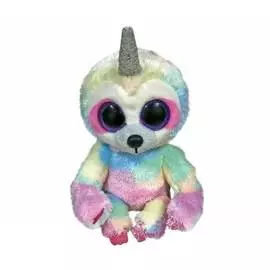 Мягкая игрушка, TY, Купер ленивец, с рогом, 15см