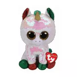 Мягкая игрушка, TY, Стардаст рождественский единорог, с пайетками, 25см