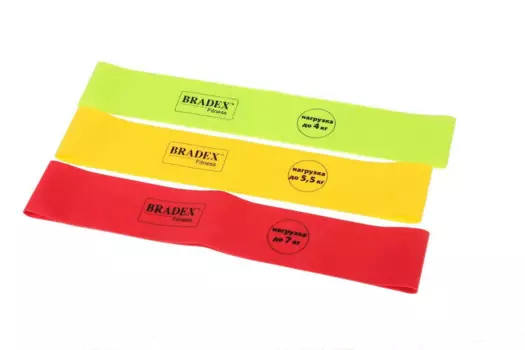 Набор эспандеров, Bradex, &amp; quot;ФИТНЕС РЕЗИНКИ&amp; quot;