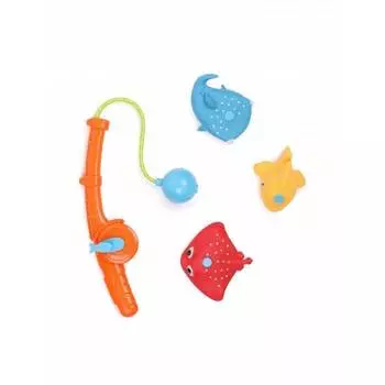 Набор игрушек для ванной, Happy Baby, FISHMAN, orange
