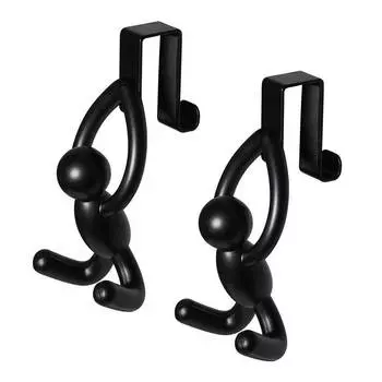 Набор из 2 надверных крючков, Umbra,buddy, черный