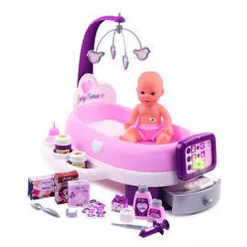 Набор по уходу с куклой и планшетом, Smoby, Baby Nurse