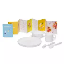 Набор посуды для детей, DOSH | HOME, AMILA KIDS, белый