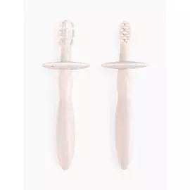 Набор силиконовых зубных щеток, Happy Baby, pink