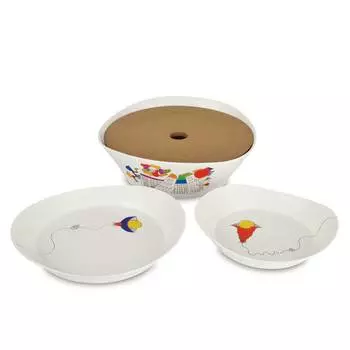 Набор тарелок круглых, Berghoff, Eclipse ornament, 20см